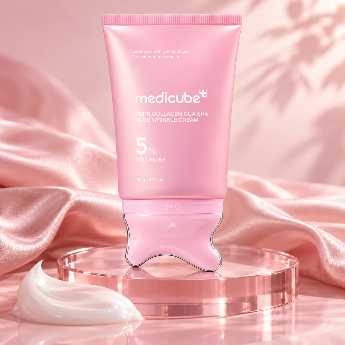 PDRN Collagen Neck Cream with Gua Sha Massager